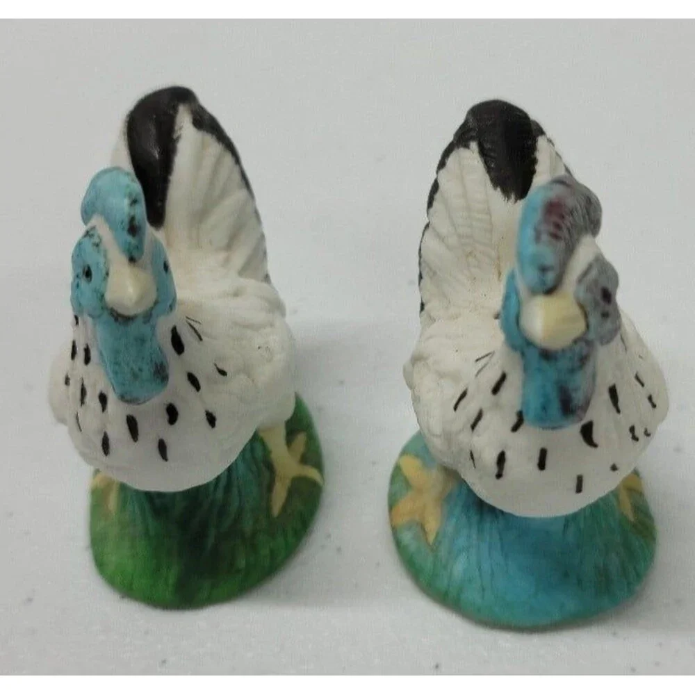 Vintage Porcelain Chicken Salt And Pepper Set Japan Very Old